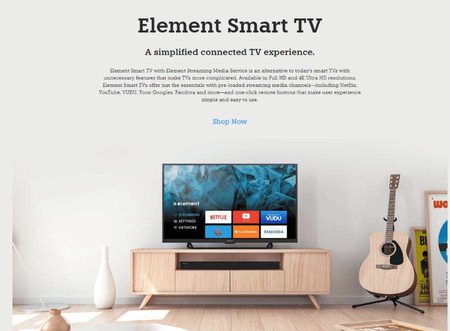 element smart tv manual
